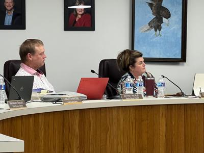 Rocky Mount District representative Jeff Worley and Boone District representative Dawn McCray