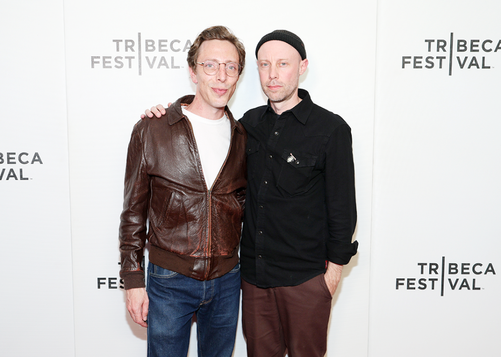 Joshua Burge and Joel Potrykus attend the 